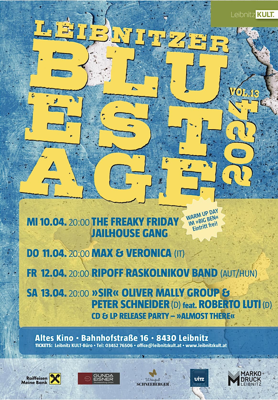 Ripoff Raskolnikov Band @ Leibnitzer Bluestage Vol. 13 @ Altes Kino Leibnitz